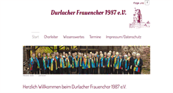 Desktop Screenshot of durlacher-frauenchor.de