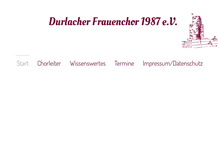 Tablet Screenshot of durlacher-frauenchor.de